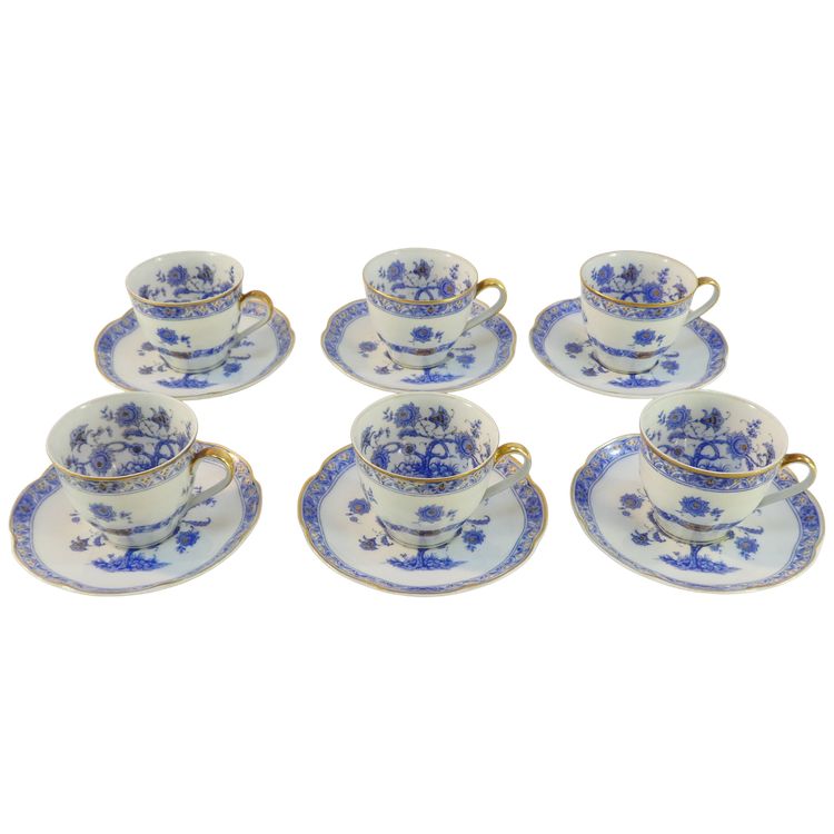 6 tasses a cafe Haviland Limoges