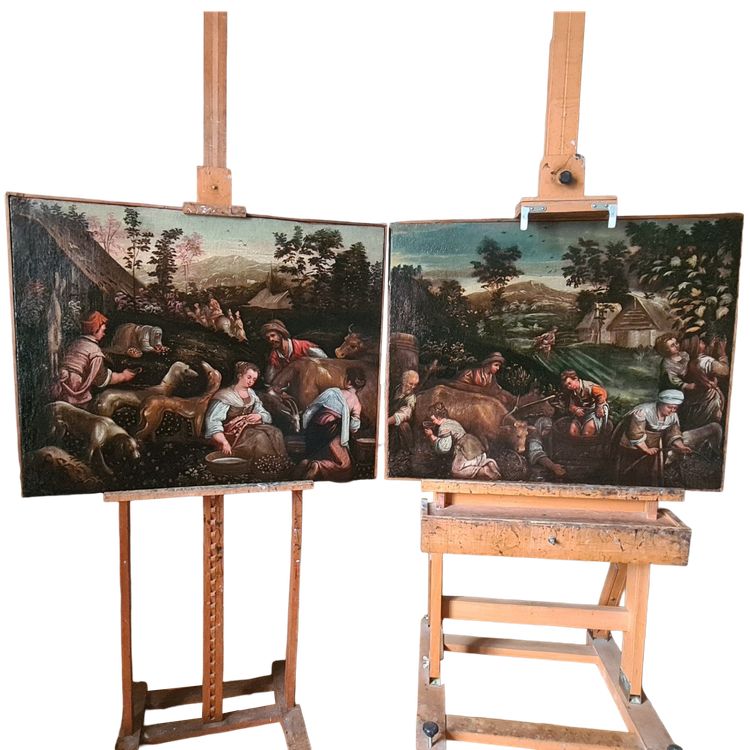 Paire de toiles Bassano