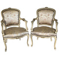 Paire de Cabriolets style Louis XV