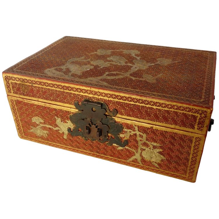 Coffret en laque style Qing