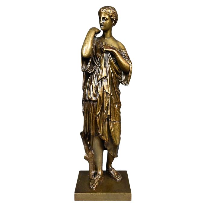 Bronze Diane de Gabies signé Raingo Frères
